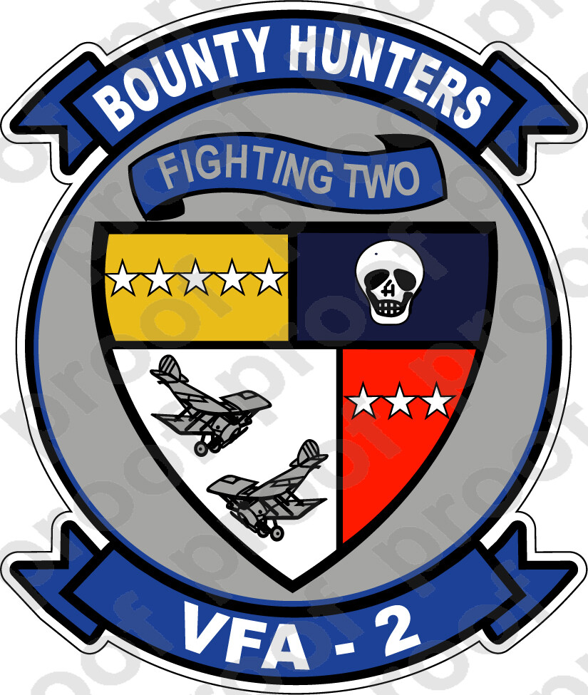 STICKER USN VFA 2 BOUNTY HUNTERS A