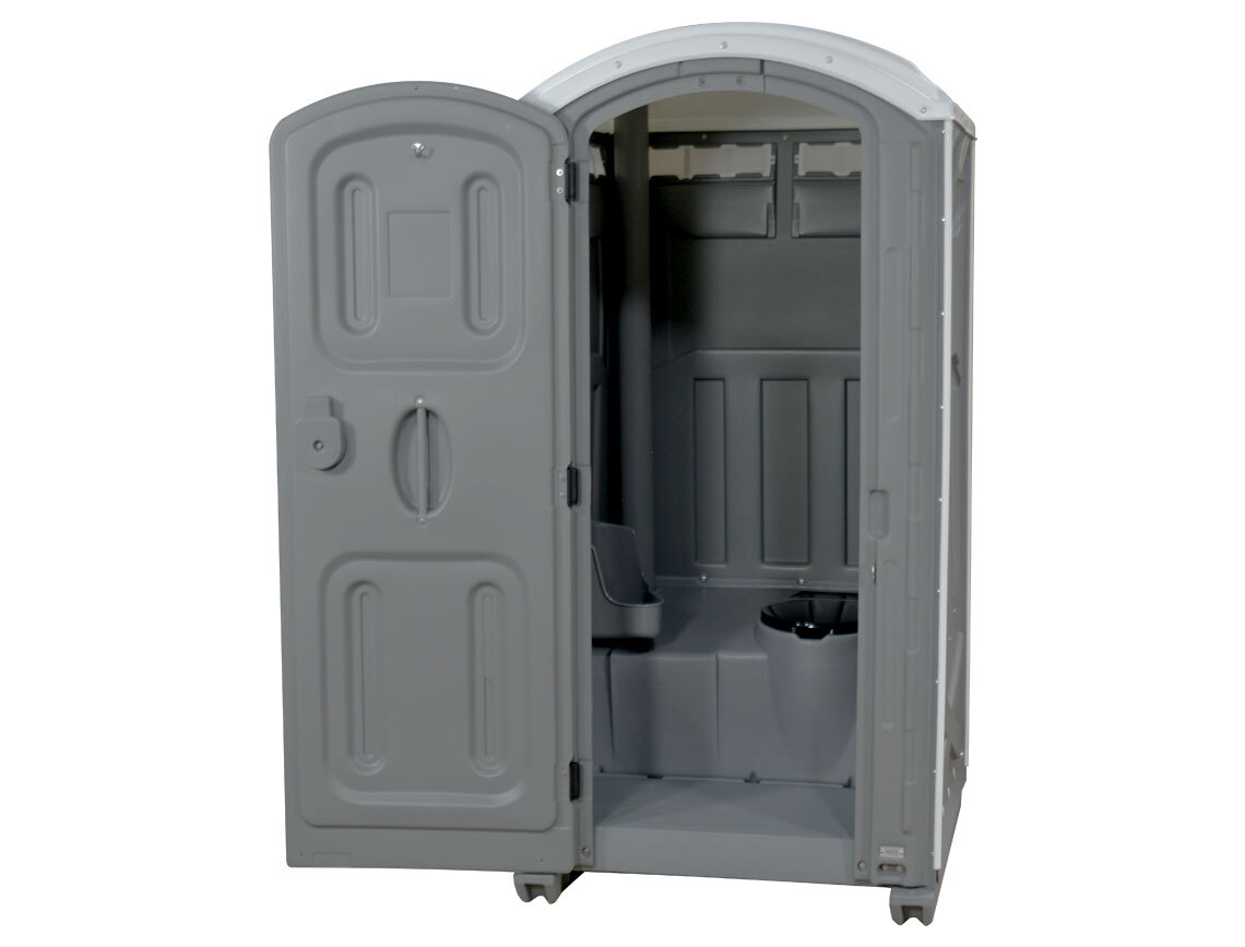 PolyPortables PPAX-05 Axxis Portable Restroom Gray 47"L x 43"W x 92"H