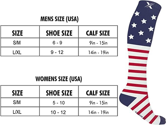 Extreme Fit Graduated Compression Socks Knee Hight 3-Pair Small-Medium