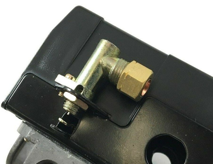 CAMPBELL HAUSFELD LEFOO PRESSURE SWITCH UNLOADER VALVE 90 DEGREE