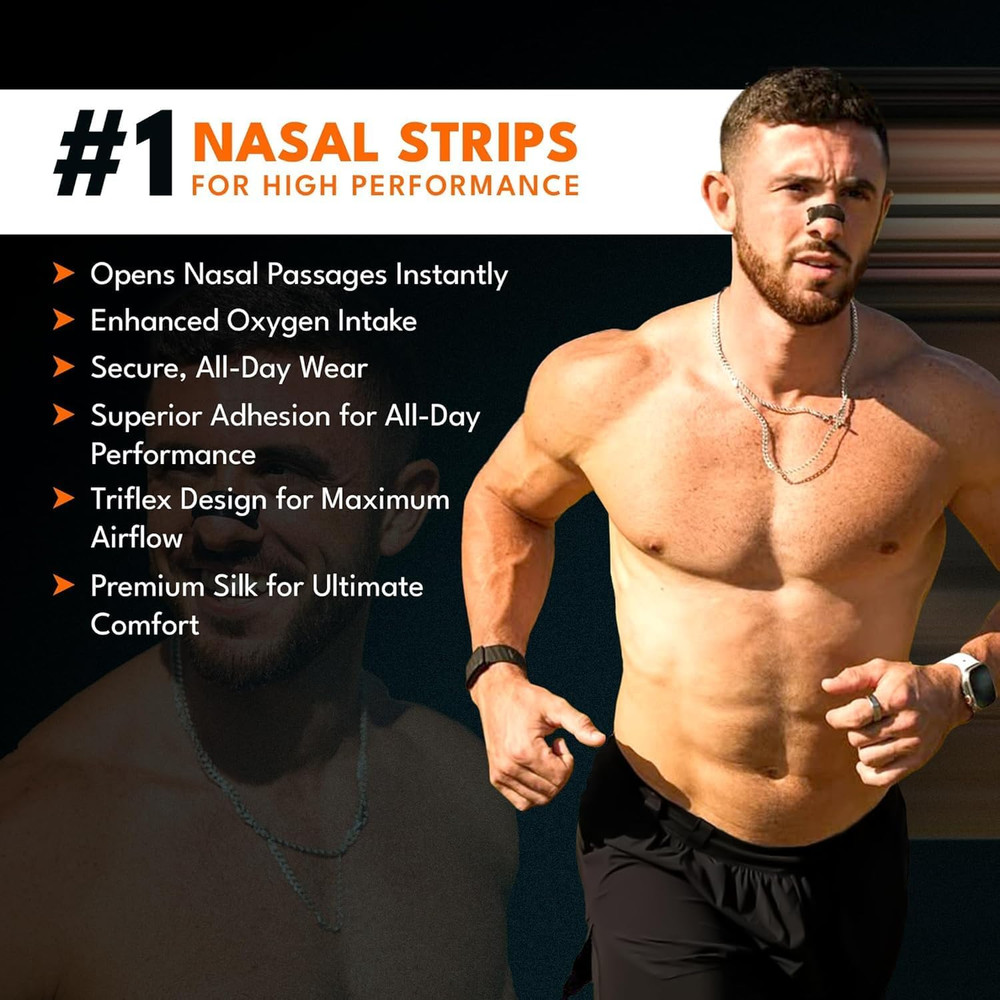 Nasal Strips – Performance Competition plus – Extra Strength Nose Strips for Bre
