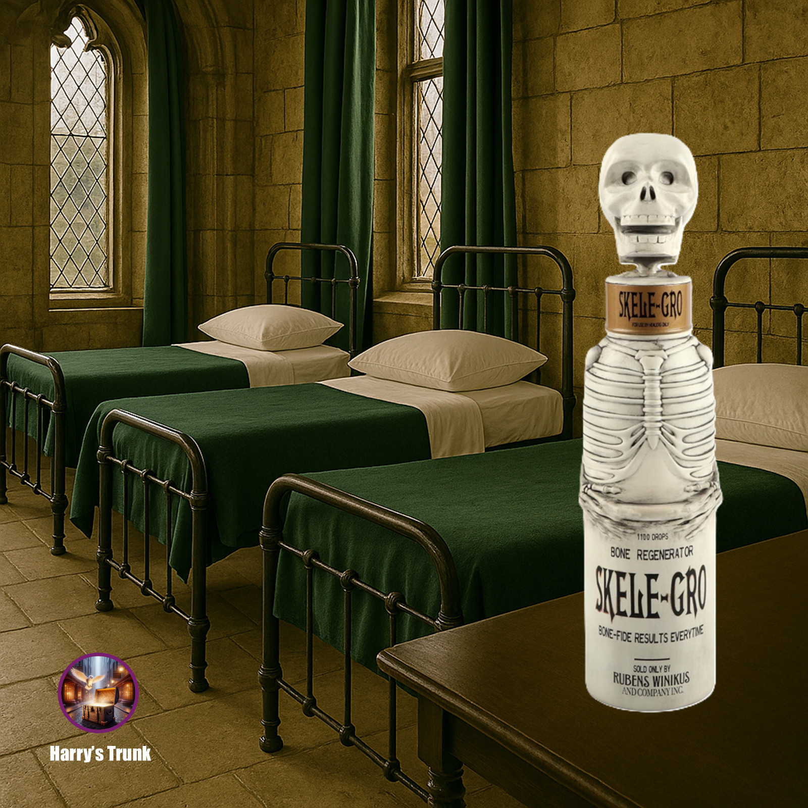 Harry Potter and the Chamber of Secrets Skele-Gro Replica Water Bottle-UK import