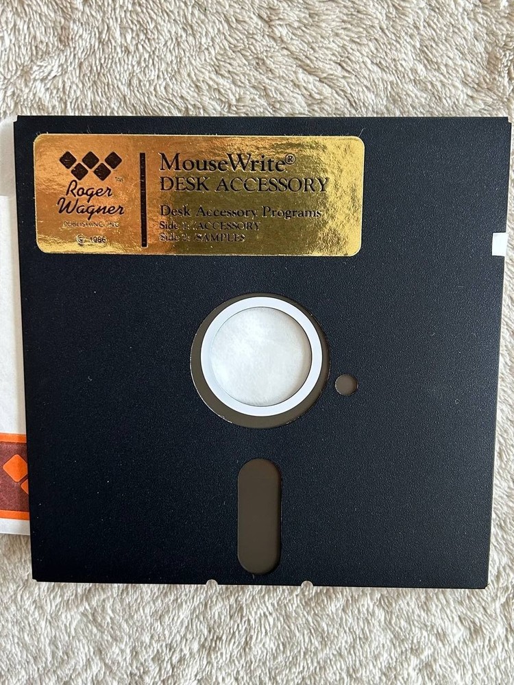 Macintosh MouseWrite Word Processor for Apple IIc IIGS IIe. Software 1985-86 #1