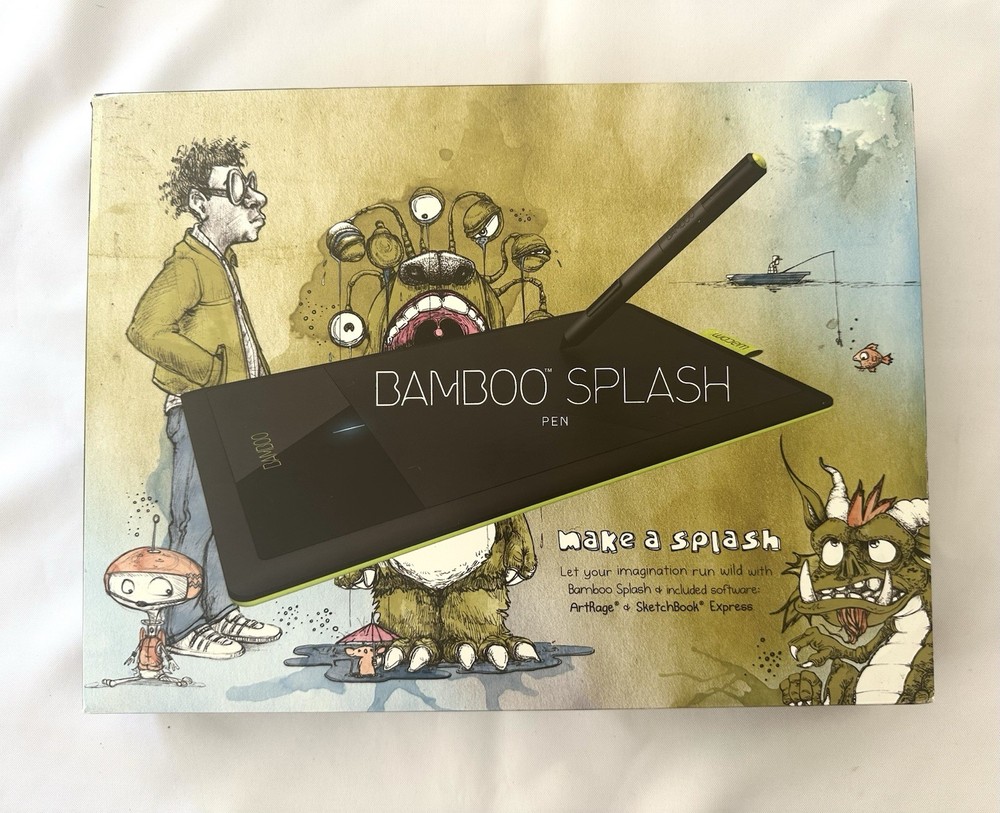 Bamboo Splash Wacom Graphics Drawing Tablet Pen Drawing Tablet CTL471 For PC MAC