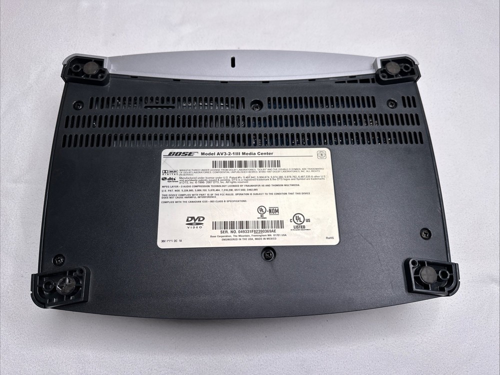 BOSE Media Center Gray Model AV3-2-1 III UNIT ONLY -UNTESTED
