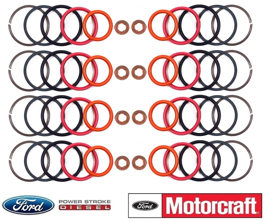 94–03 7.3L Powerstroke Injector O-Rings Full Set of 8 Genuine Motorcraft CM-5010