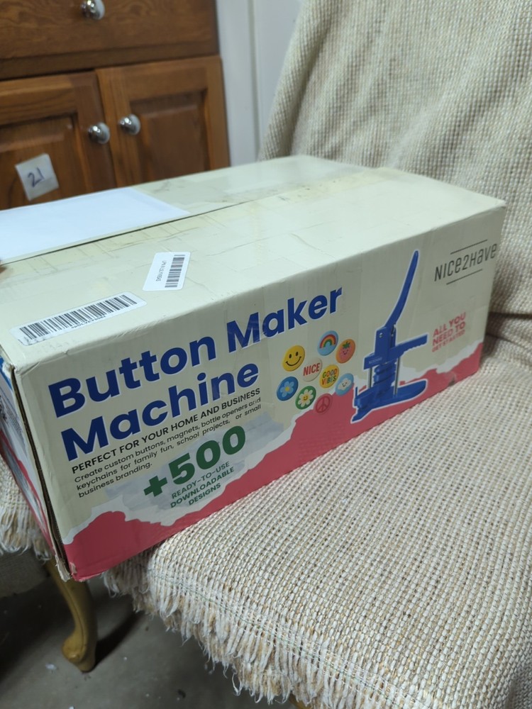 Nice2have Button Maker Machine – Multiple Size Molds– Pin Maker Machine Kit...