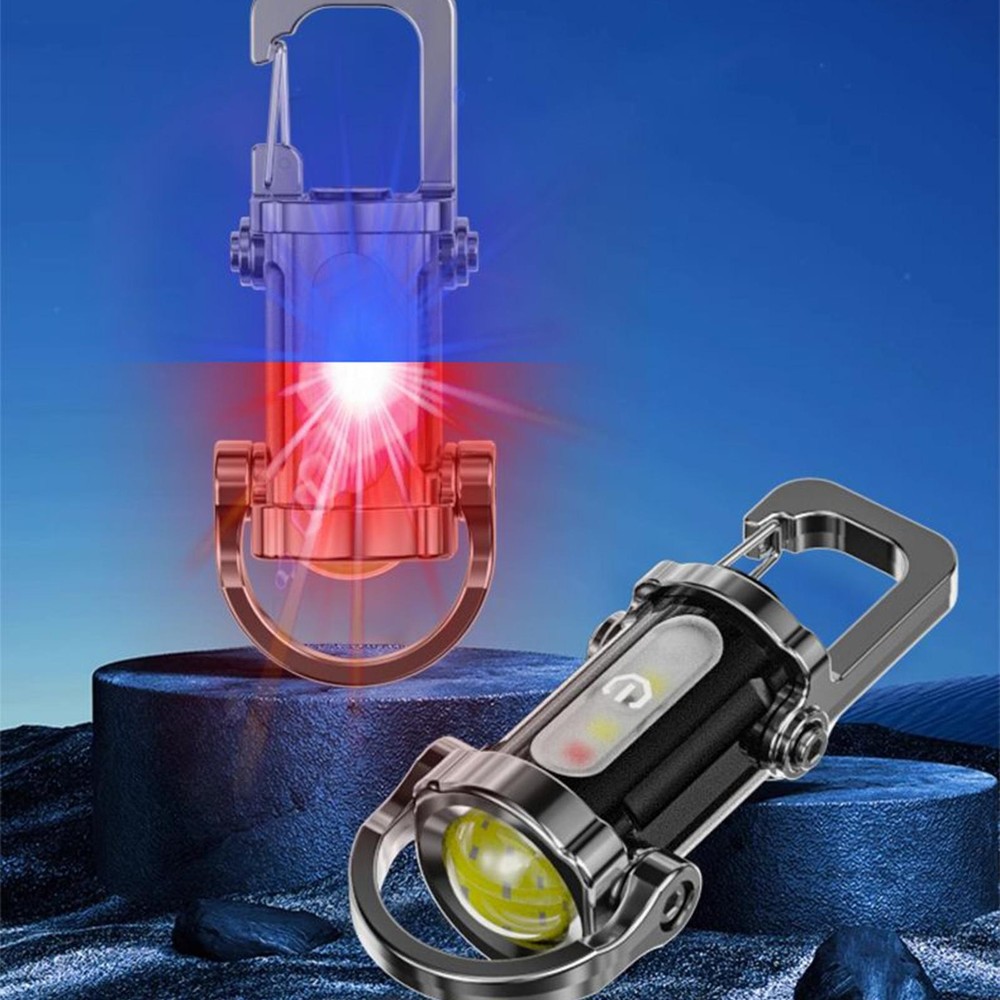 Keychain Flashlight Small Keychain Flashlight USB Charging All-Weather
