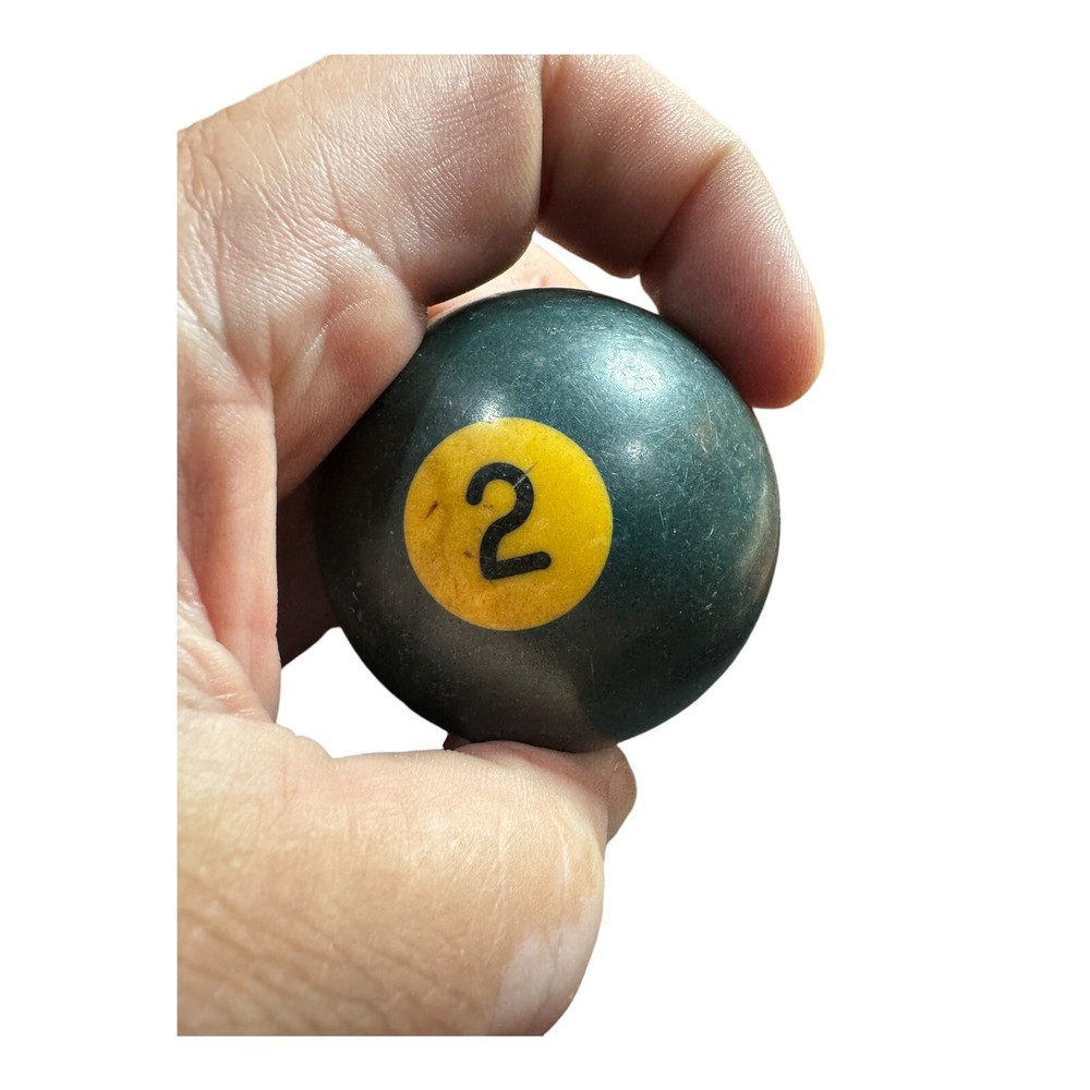 VTG BAKELITE Billiard Pool Ball - Solid Blue #2 - 2 1/4" Diameter