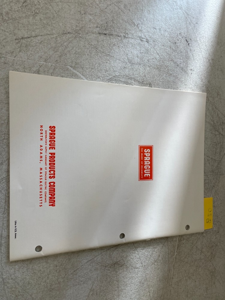 Vintage 1982 Sprague Integrated Circuits Data Book Electronics Reference