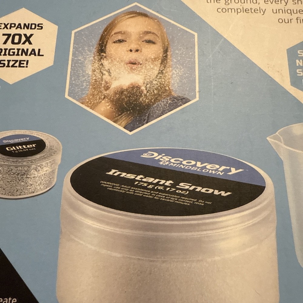 Discovery MINDBLOWN BUILD-A-BLIZZARD SNOW-MAKING EXPERIMENT KIT 6+ ACTIVITY NEW
