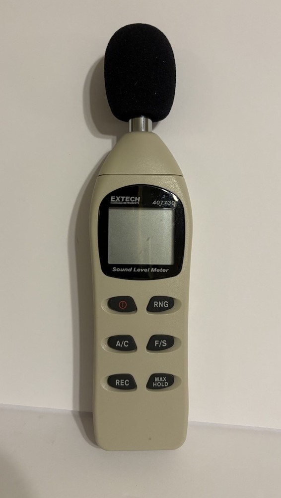 EXTECH 407730 Digital Sound Level Meter 40-130dB Pre-Owned TESTED WORKING