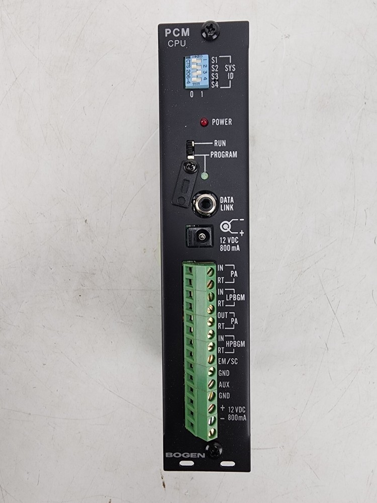 Bogen PCM-2000 Zone Paging System Modules ZPM CPU Box AS IS
