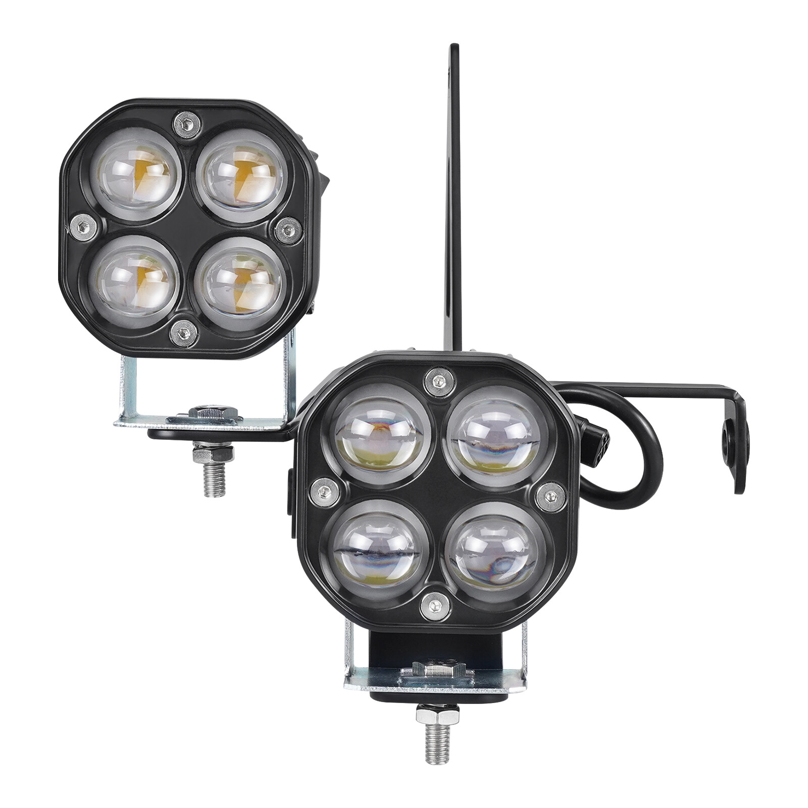 For Yamaha Raptor 700 700R Driving Headlight LED Work Lights 12V-24V 25W 4-Pack