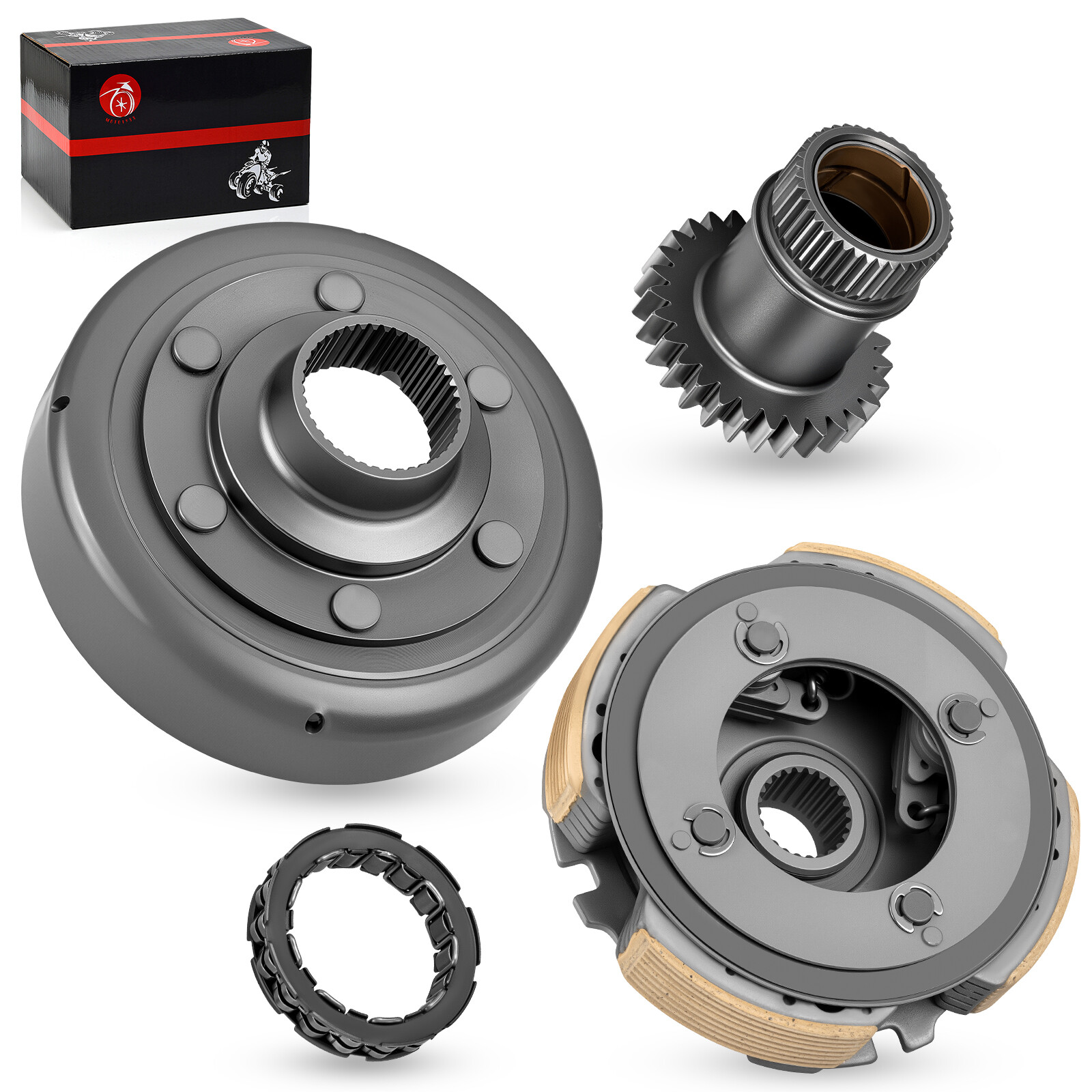 Wet Clutch Drum Housing Bearing Drive Gear For Honda Rancher 420 2x4 4x4 ES EPS