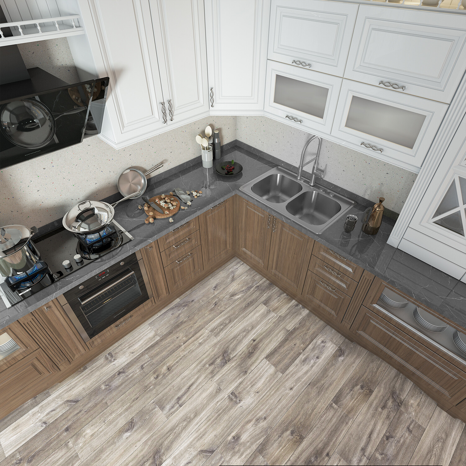 Sinber 33" Drop in Double Bowl Kitchen Sink with 304 Stainless Steel MT3322DE