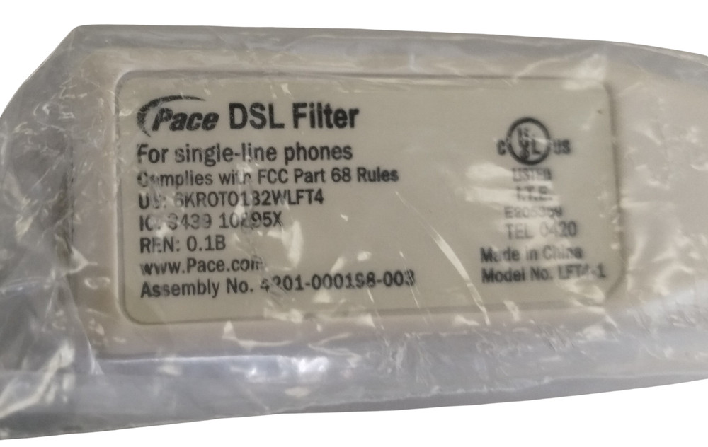 Pace DSL Filter 1001-301003-001