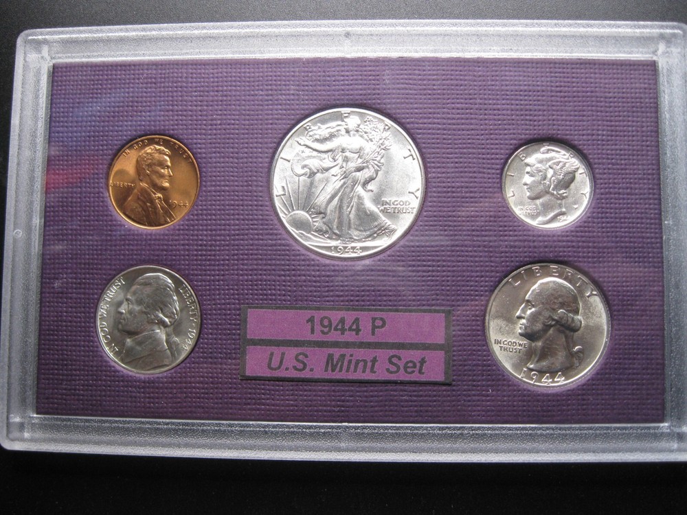 1944 P US Silver Mint Set Brilliant Uncirculated!