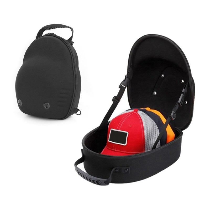 Hard Shell Caps Holder Baseball Hats Protective Case with Shoulder Strap Handle