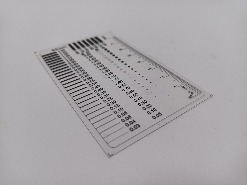 10PCS High-Precision Transparent Crack Width Ruler