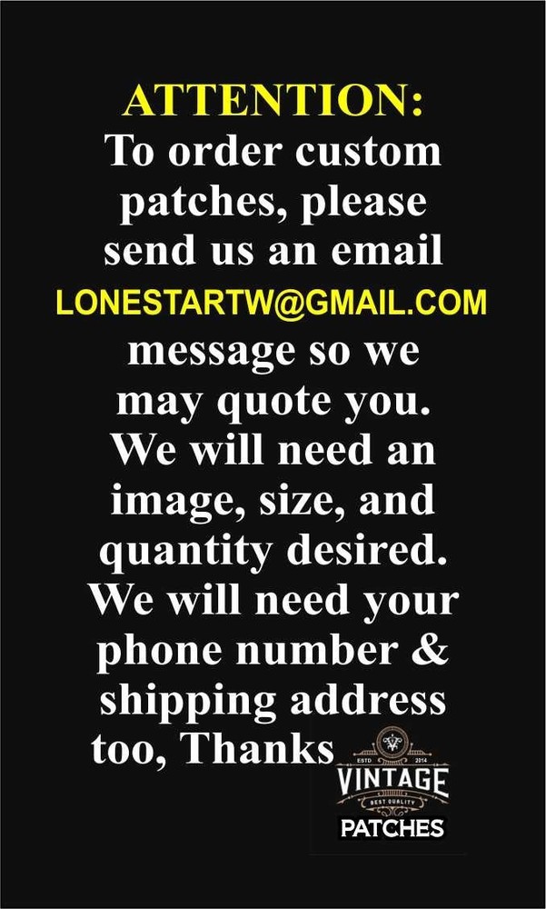 EMBROIDERED L7 ROCK PATCH (Please Read Ad)