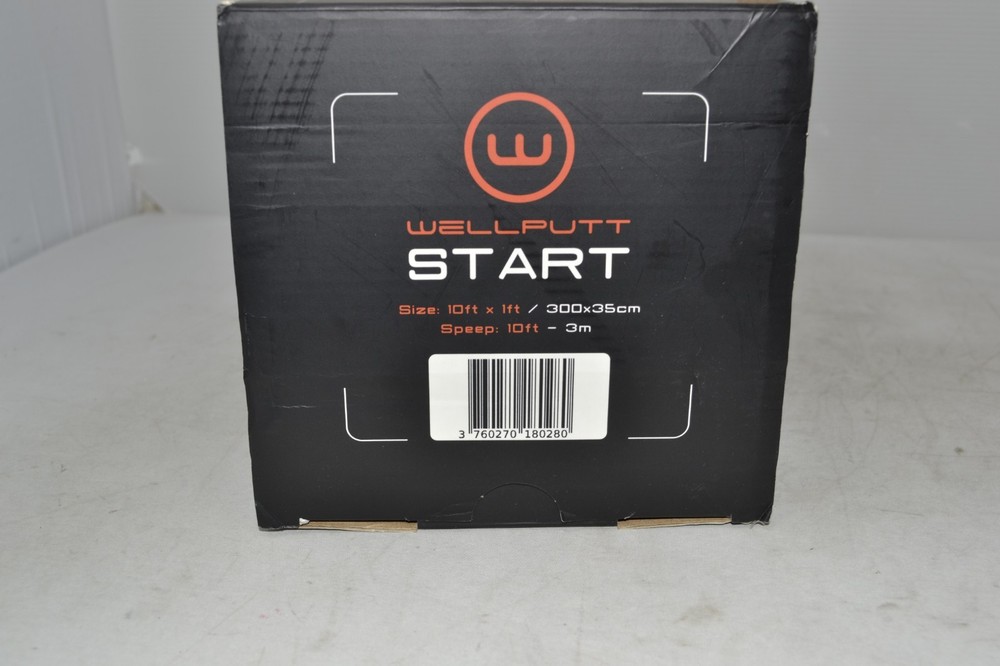 WELLPUTT Start Golf Putting Training Mat 10ft Practice Tool