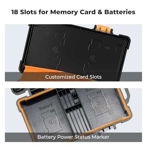 Camera Battery Memory Card Case for 5 For 2 Battery + 5 SD +6 TF +2 CFB +3 CFA