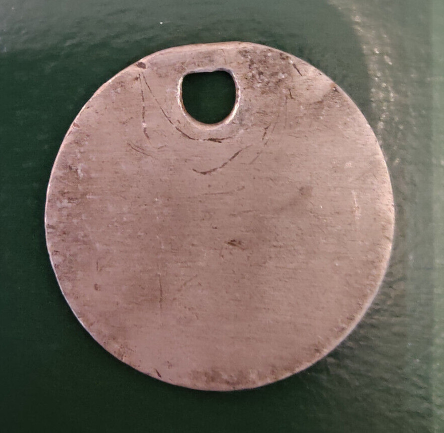 GRIMETHORPE Colliery Pit Check Tally - marked GRIMETHORPE COLLIERY 642
