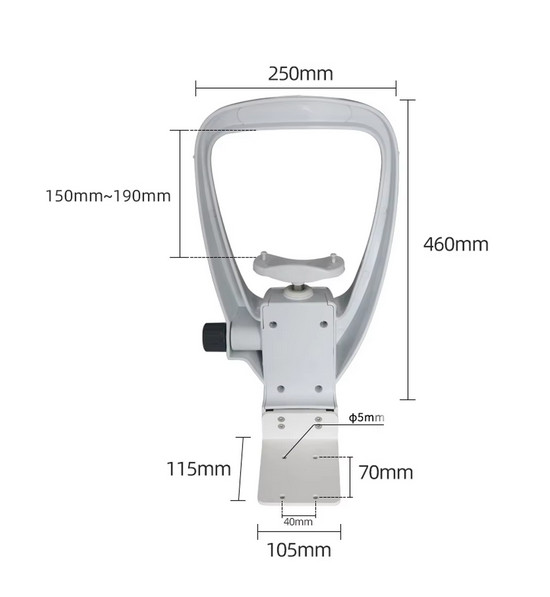 Optical Instrument Chin Rest Forehead Bracket Set For Auto Refractometer