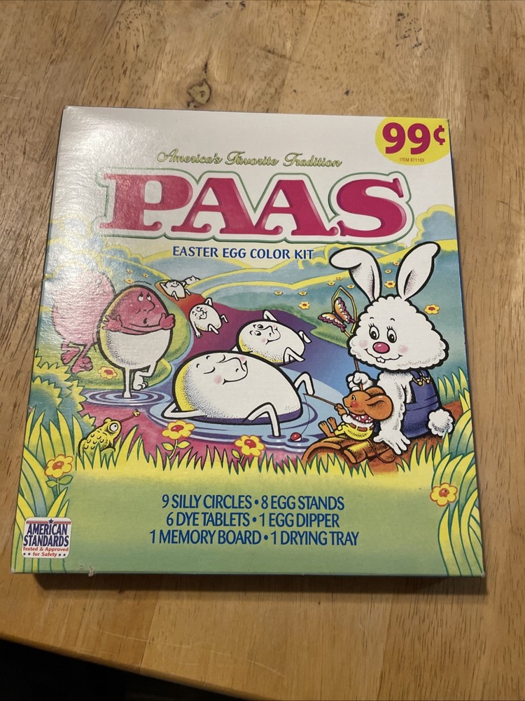 New PAAS Easter Egg Decorating Kit With Silly Circles, Stands, Dye Tablets