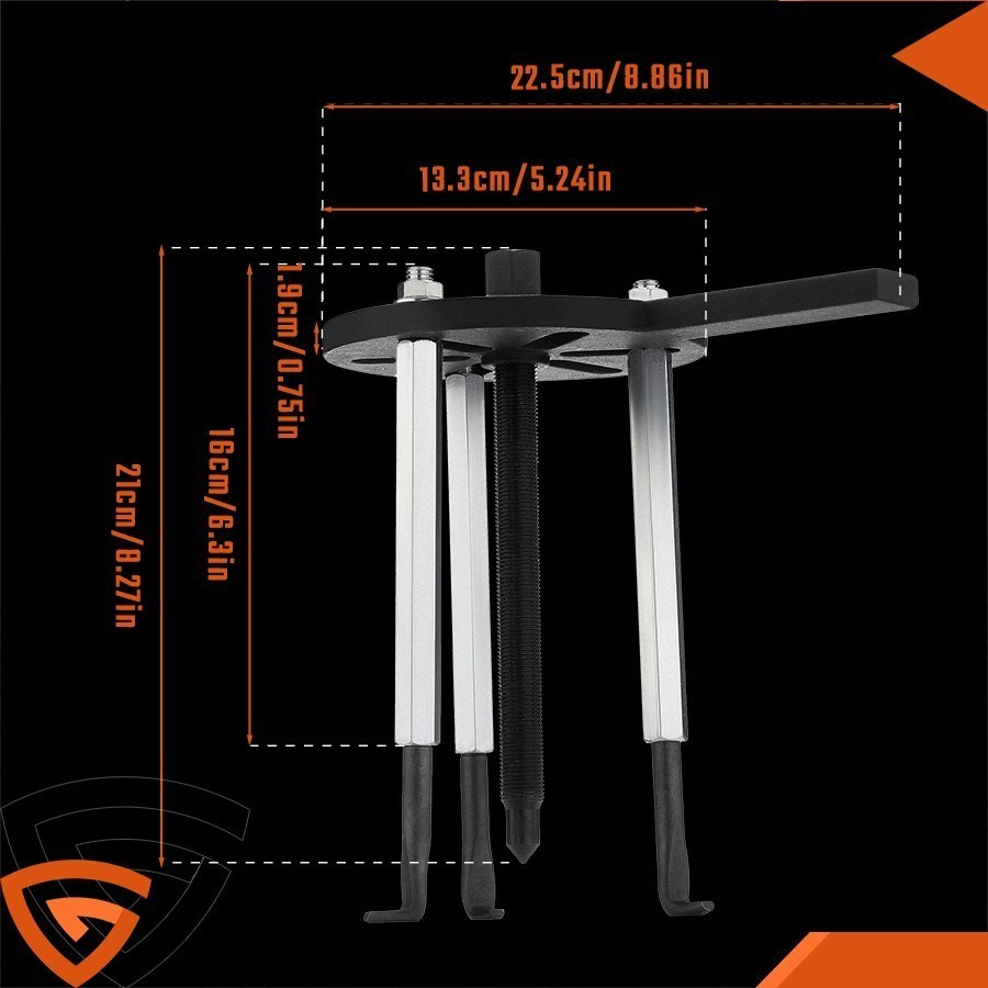Three-jaw Bearing Disassembly Puller Inner Hole Removal Tool Multi-Function Set