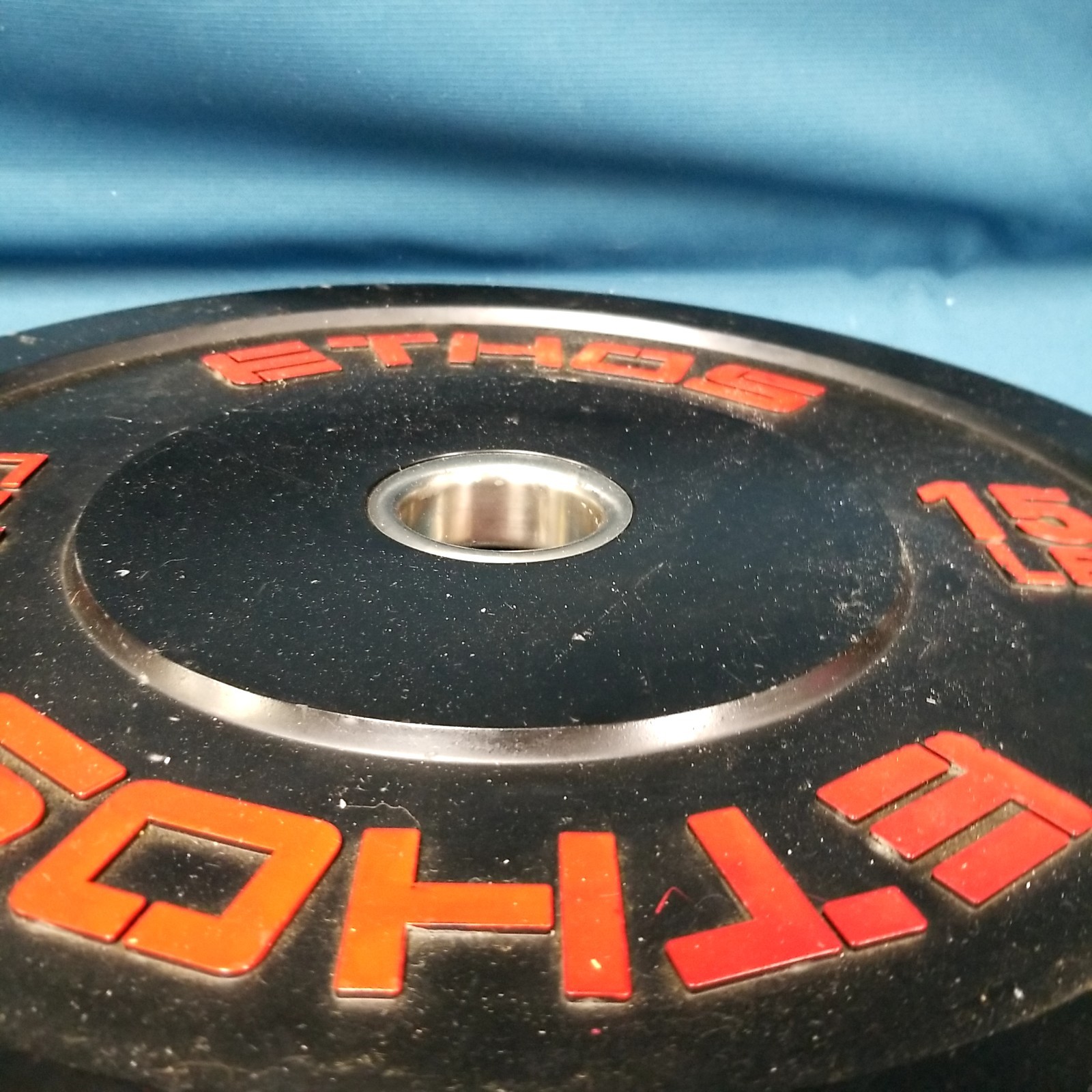 Ethos 15lbs Rubber Bumper Plate (1 Plate Only) 17 3/4"