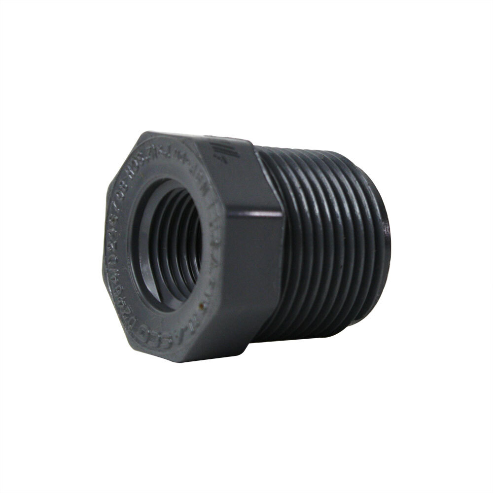 Thrifco 8213568 1 "  x 3/4 "  Threaded x Threaded PVC Bushing SCH 80
