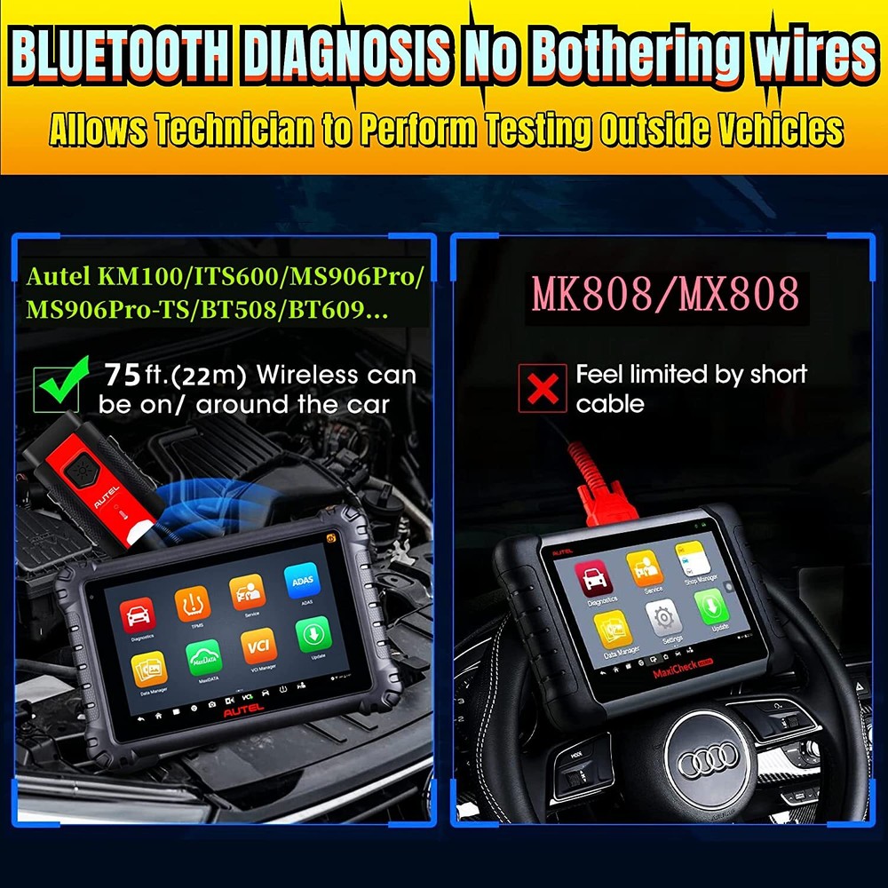 Autel MaxiVCI VCI 200 Bluetooth OBD2 Diagnostic Interface For MS906 PRO ITS600K8