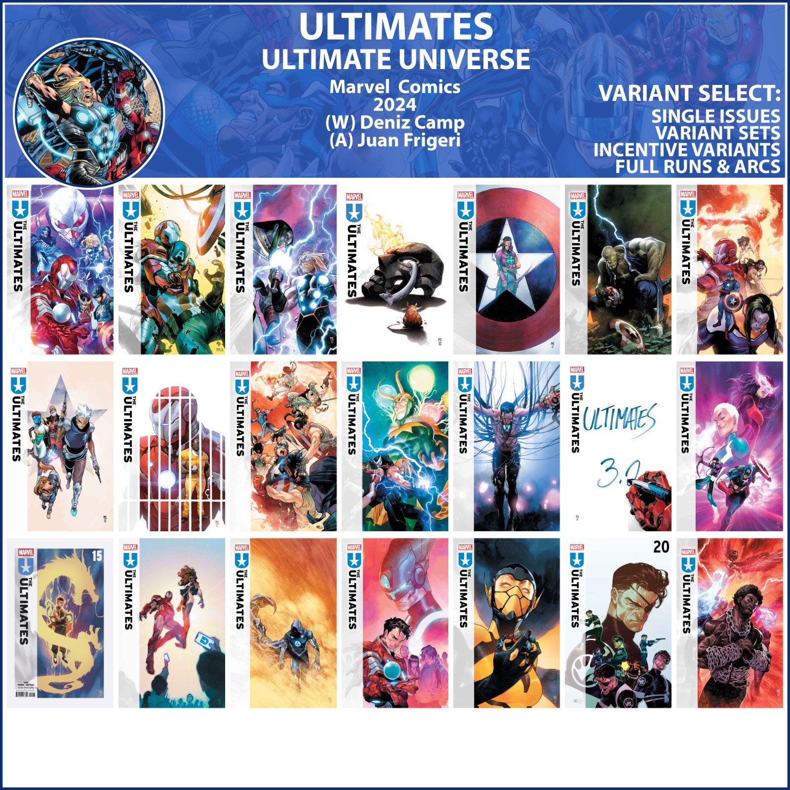 Ultimates (2024) #1-12 13 14 15 16 17 18 19 20 21 TP Marvel Comics COVER SELECT
