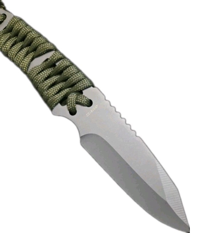 Gerber Bear Grylls Green Paracord Knife & Desert Sheath Full Tang Fixed Blade