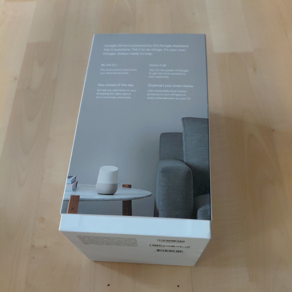 Google Home Smart Speaker White New Open Box