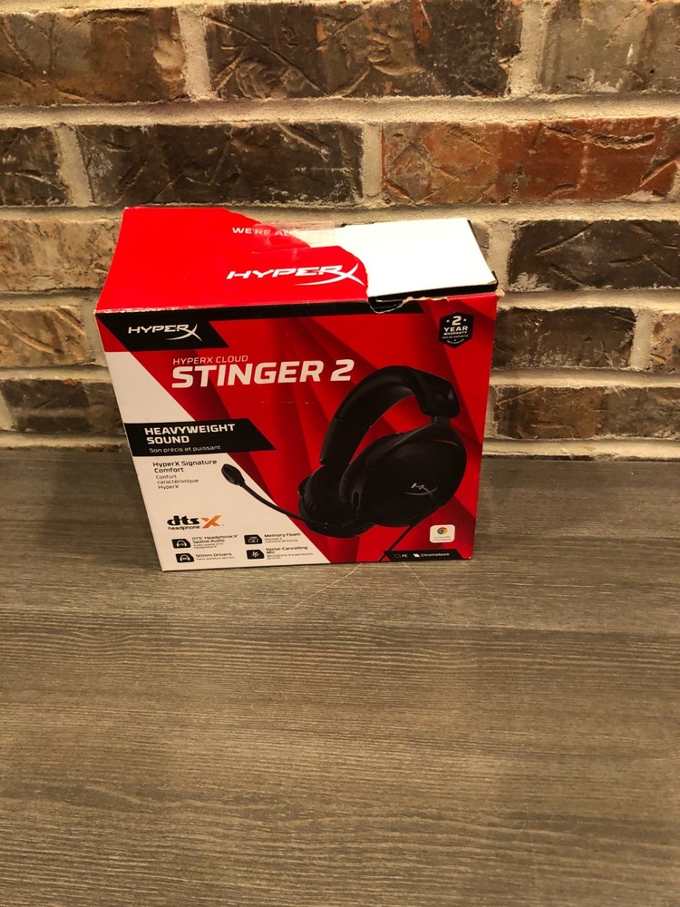 HyperX Cloud Stinger 2 – Lightweight Gaming Headset with Mic, DTS Audio, Black