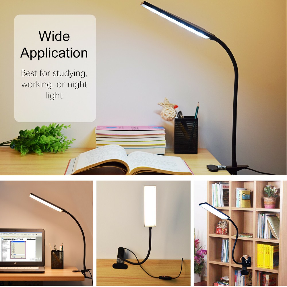 14LED Brightness 310lm Clip-On Book Light Adjustable Diffused Reading Lamp