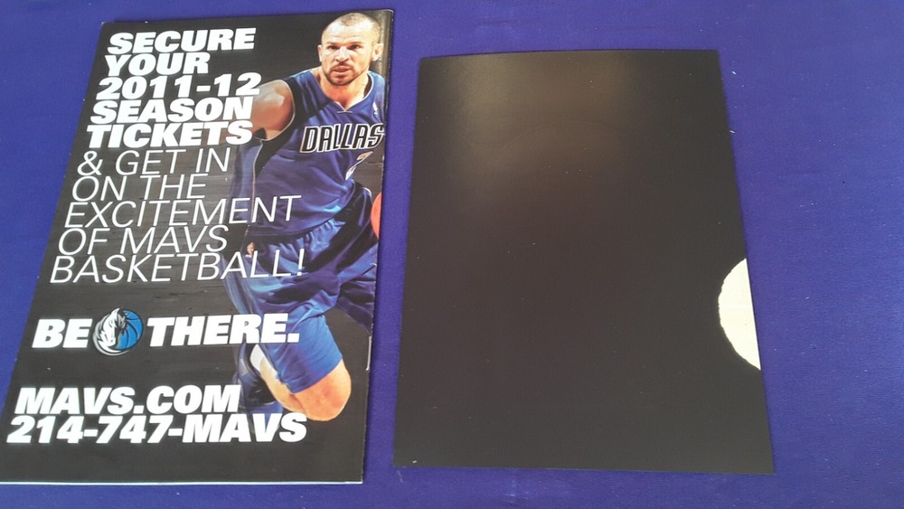 DALLAS MAVERICKS PROGRAM 2011 + JUMBO CHAMPIONS MAGNET 2011 DIRK NOWITZKI