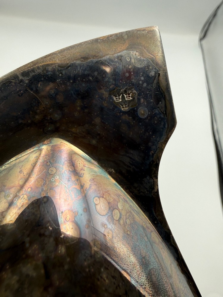 Vintage Three Crowns Silversmiths Fish Platter Silver Plate MCM Serving Dish PA