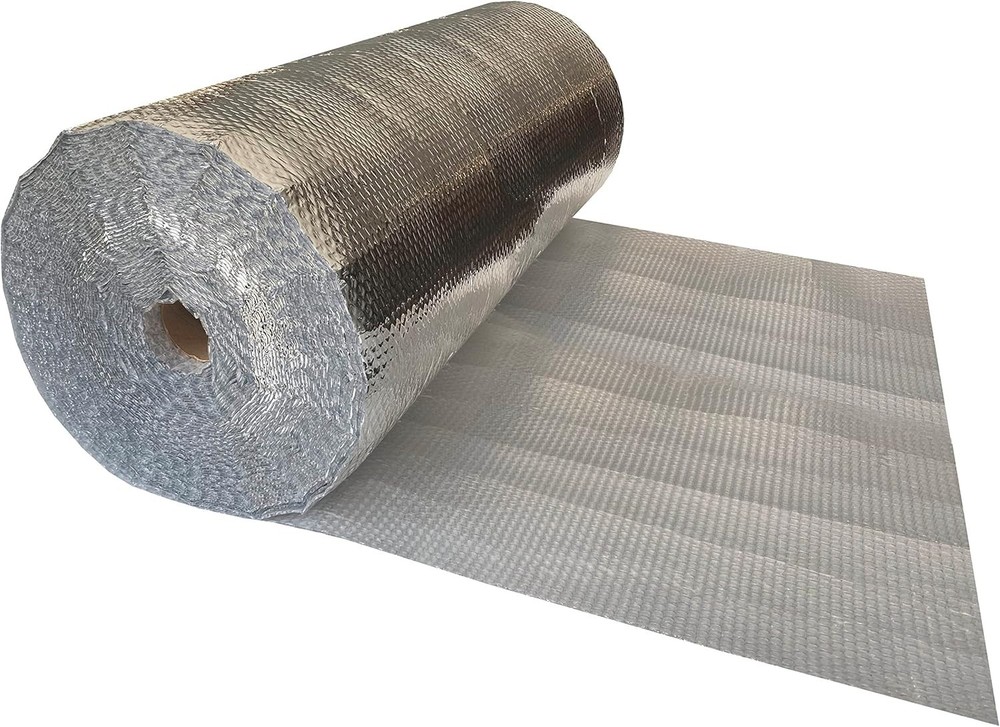 USA Reflective Insulation Bubble Roll, 48" Width x 125' Length, Bubble Pack