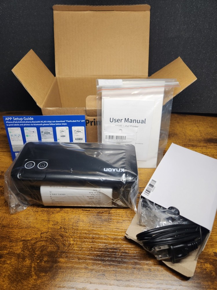 Bluetooth Thermal Label Printer 4x6 Shipping Label USB eBay Etsy Amazon iOS