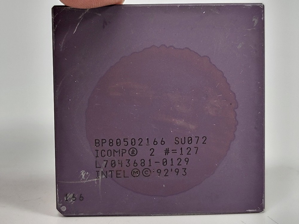 Vintage Intel Pentium BP80502166 CPU 166MHz Processor, Socket 5/7