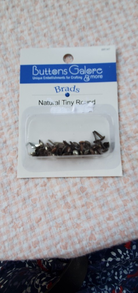 Buttons Galore Metal Brads in Original Package