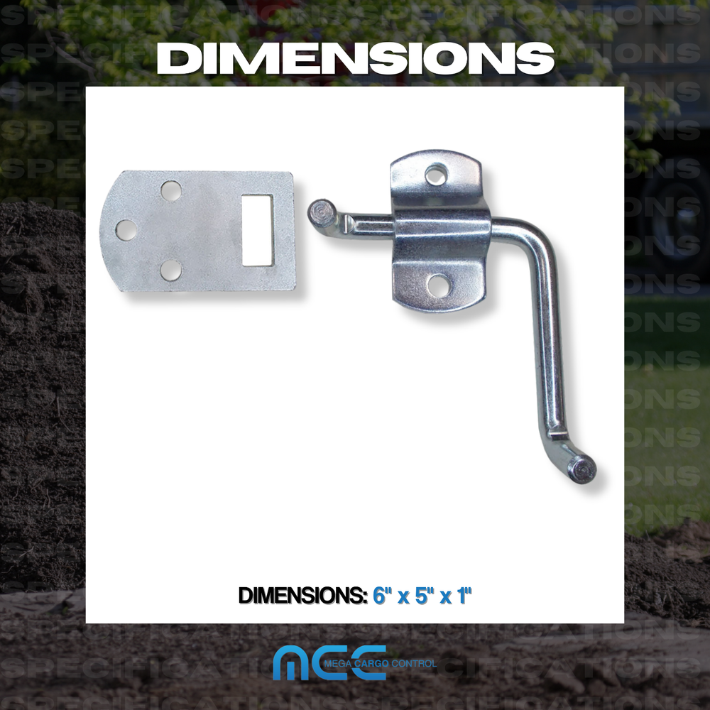 2 Pack Corner Side Gate Stake Bed Latches Bracket Set for Stake Trucks Trailer