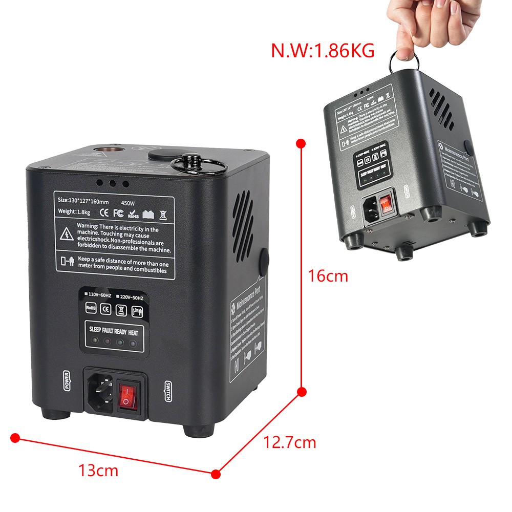 2Pack Mini Cold Spark Machine Firework Machine Wedding Stage Effect Remote 1-3M