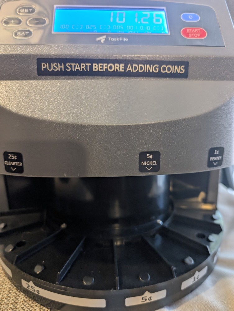TaskFile XD-9005 Coin Counter With Wraps