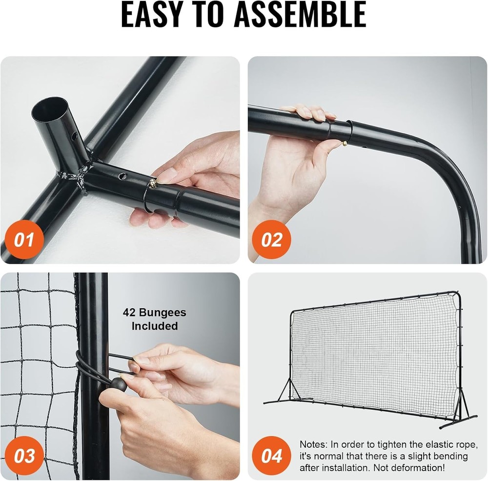 VEVOR Double Sided Soccer Rebound Trainer Net