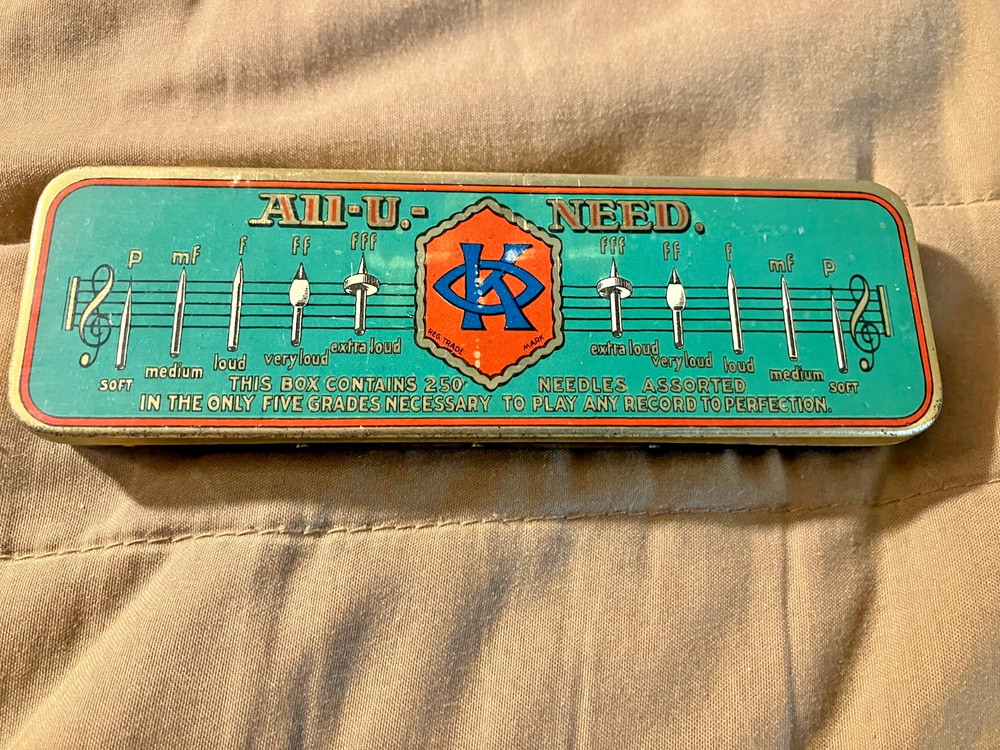 All-U-Need Phonograph Needles Tin